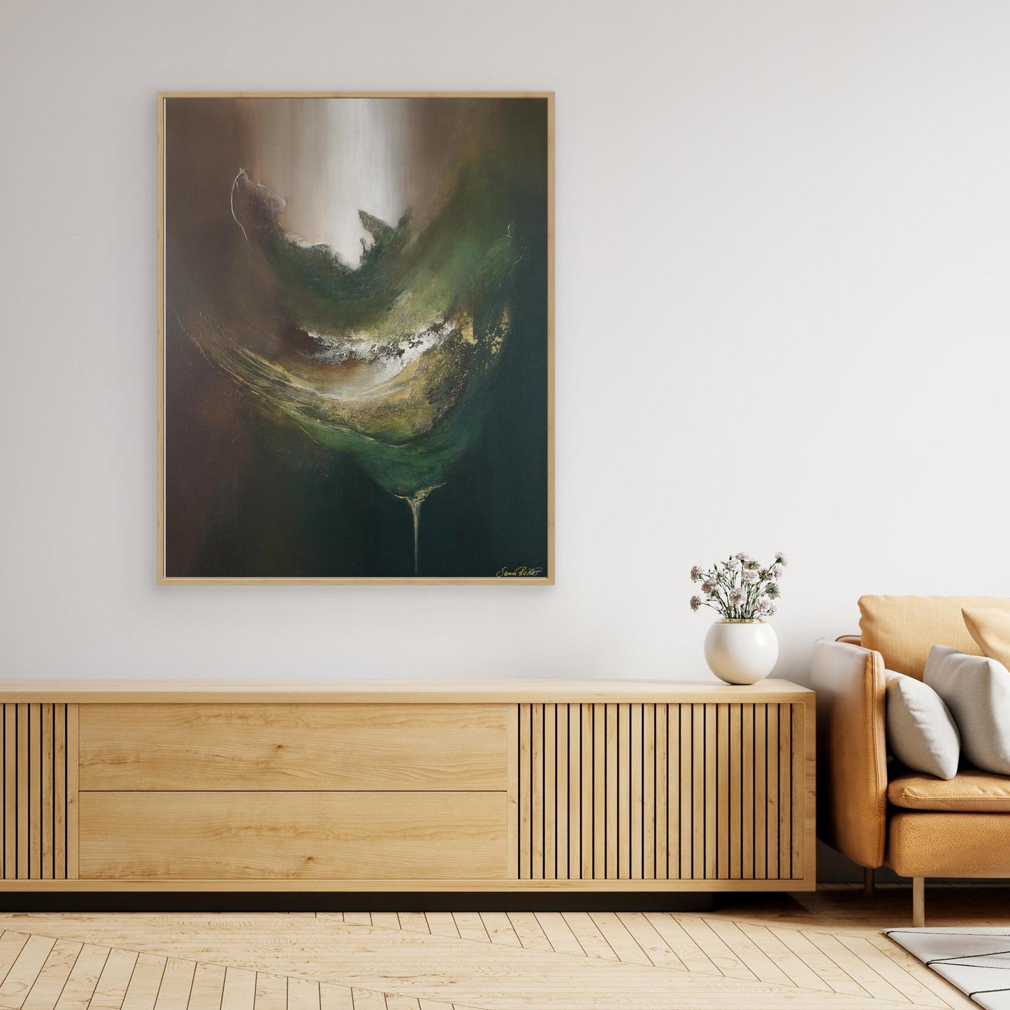 Canvas Print – Abstract Art Painting – Gaya´s nourishment – Sanna Rastas