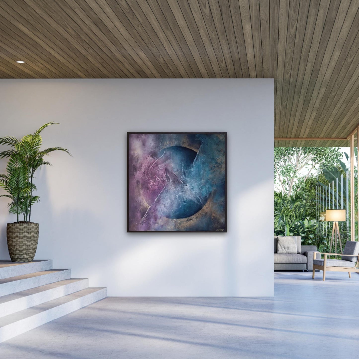Divine Shine - Colorful Abstract Canvas Painting