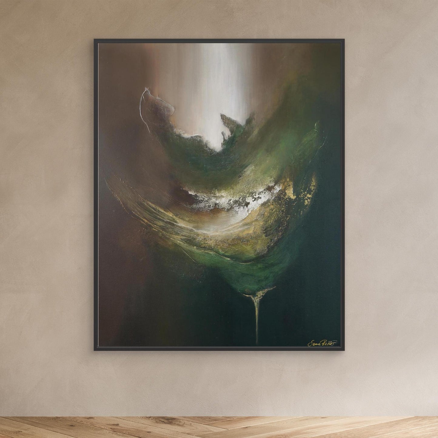 Canvas Print – Abstract Art Painting – Gaya´s nourishment – Sanna Rastas