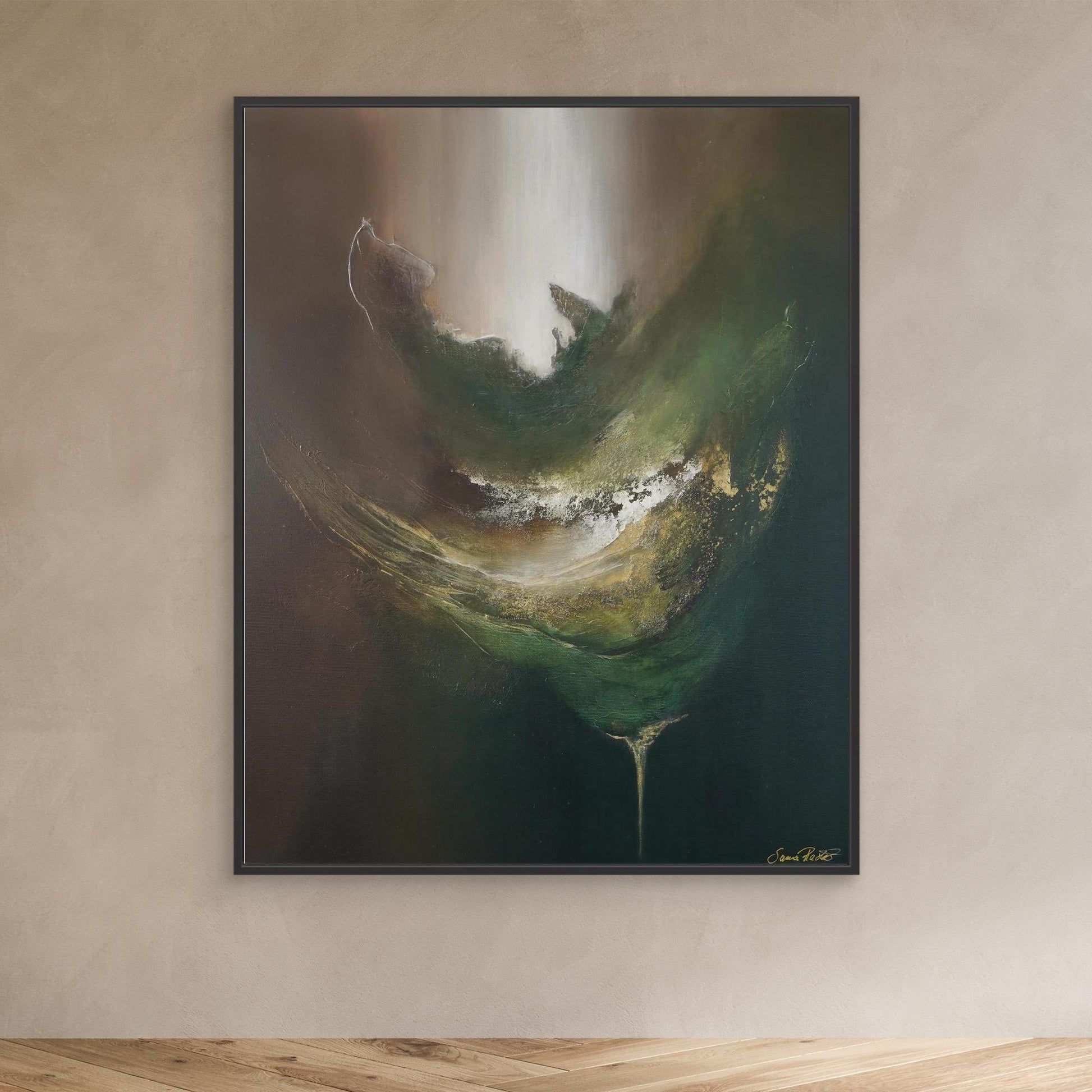 Canvas Print – Abstract Art Painting – Gaya´s nourishment – Sanna Rastas