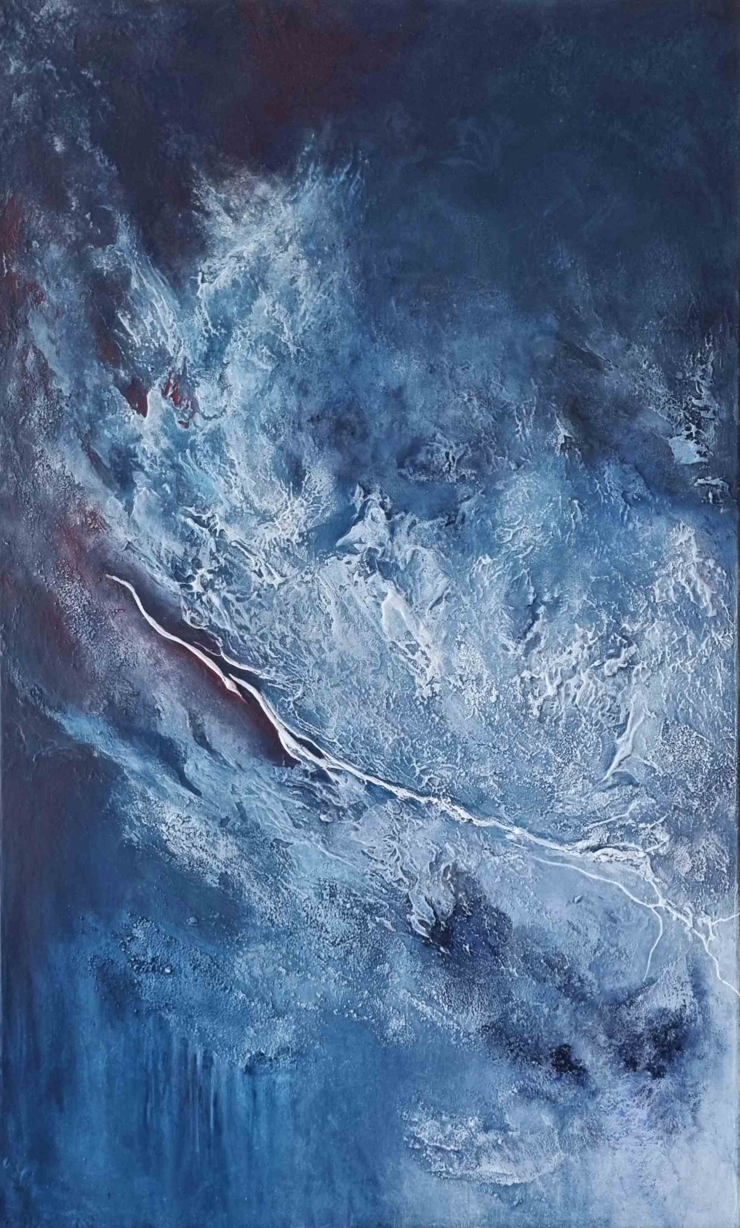 Together We Will Live Forever – Blue Abstract Two Piece Wall Art