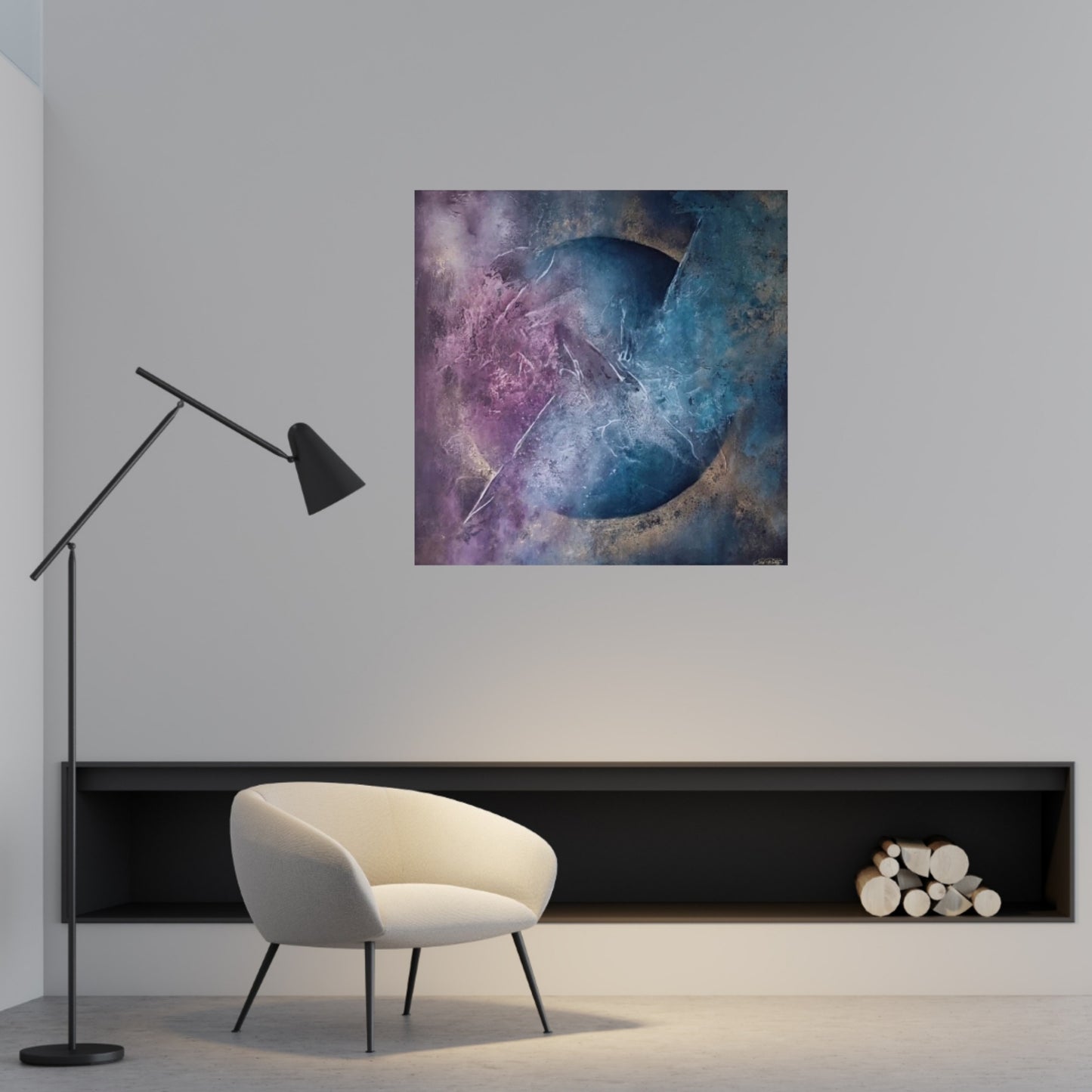 Divine Shine - Colorful Abstract Canvas Painting