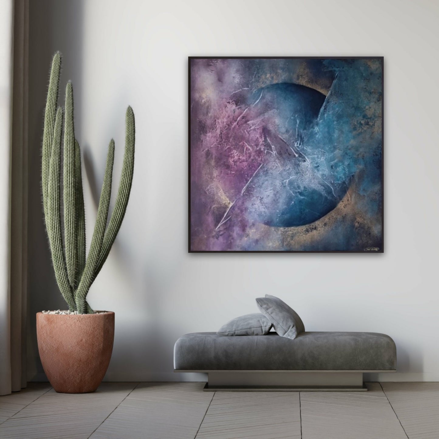 Divine Shine - Colorful Abstract Canvas Painting
