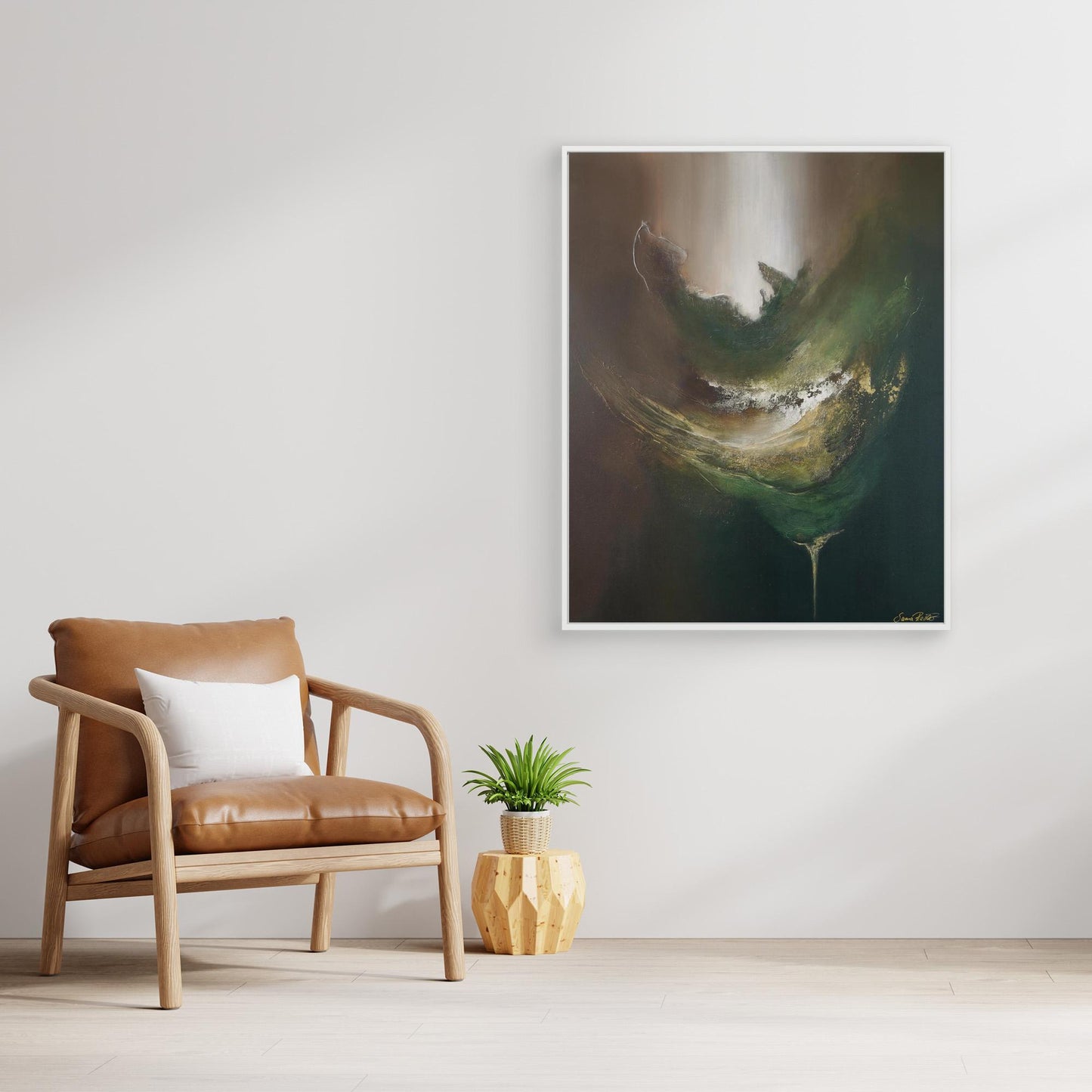 Canvas Print – Abstract Art Painting – Gaya´s nourishment – Sanna Rastas