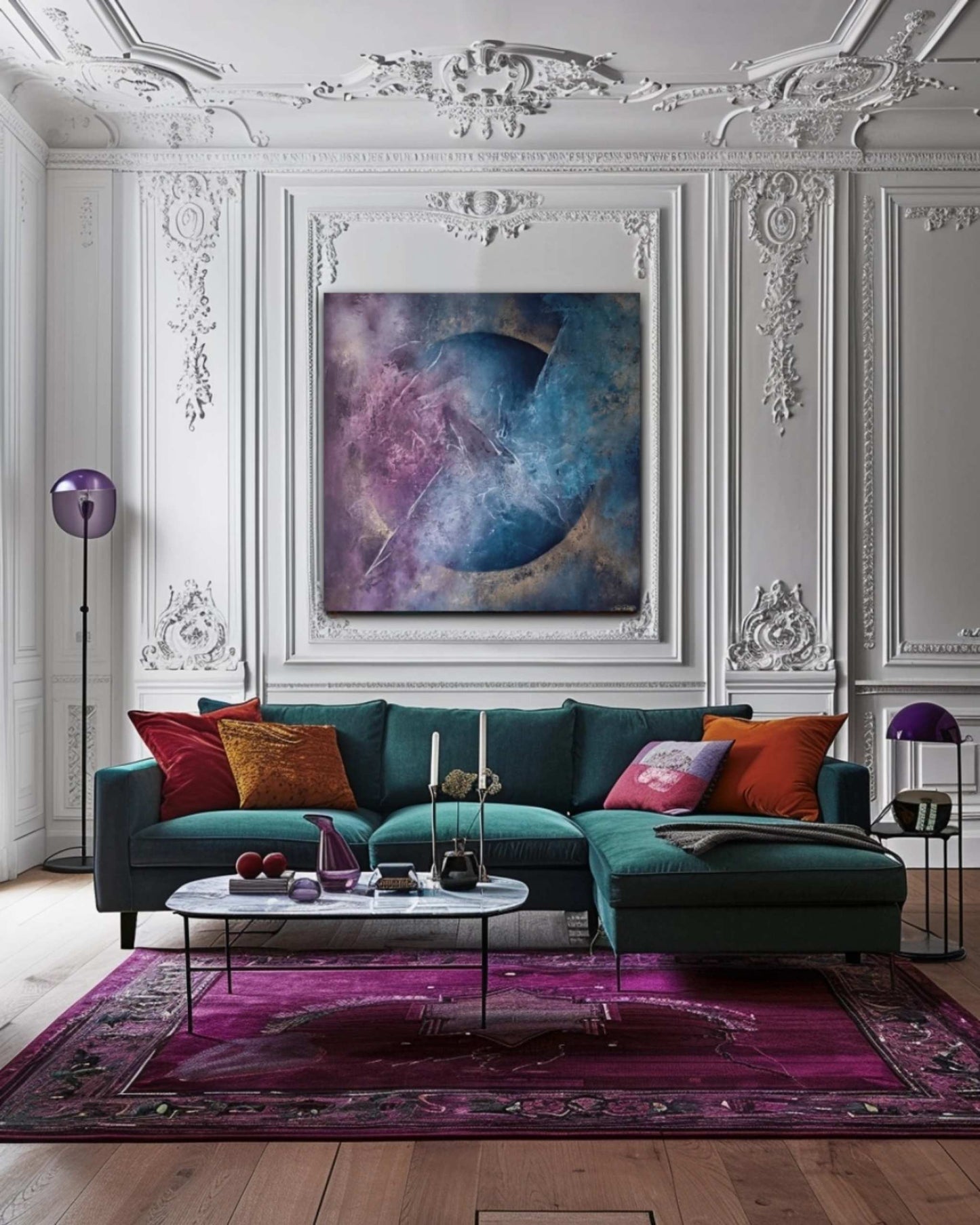Divine Shine - Colorful Abstract Canvas Painting