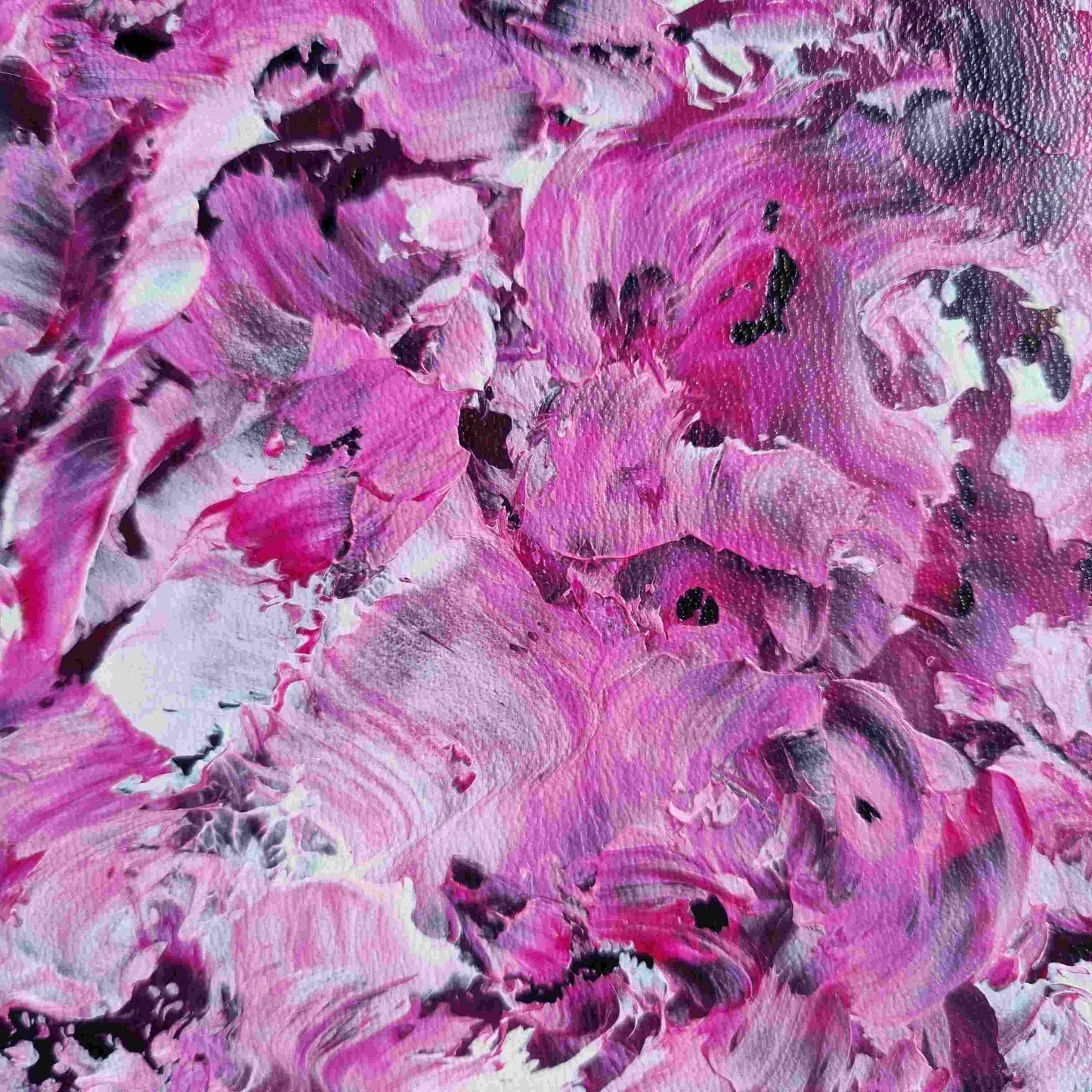 "The Forever Young" Handbag - Pink & Lilac hand-painted