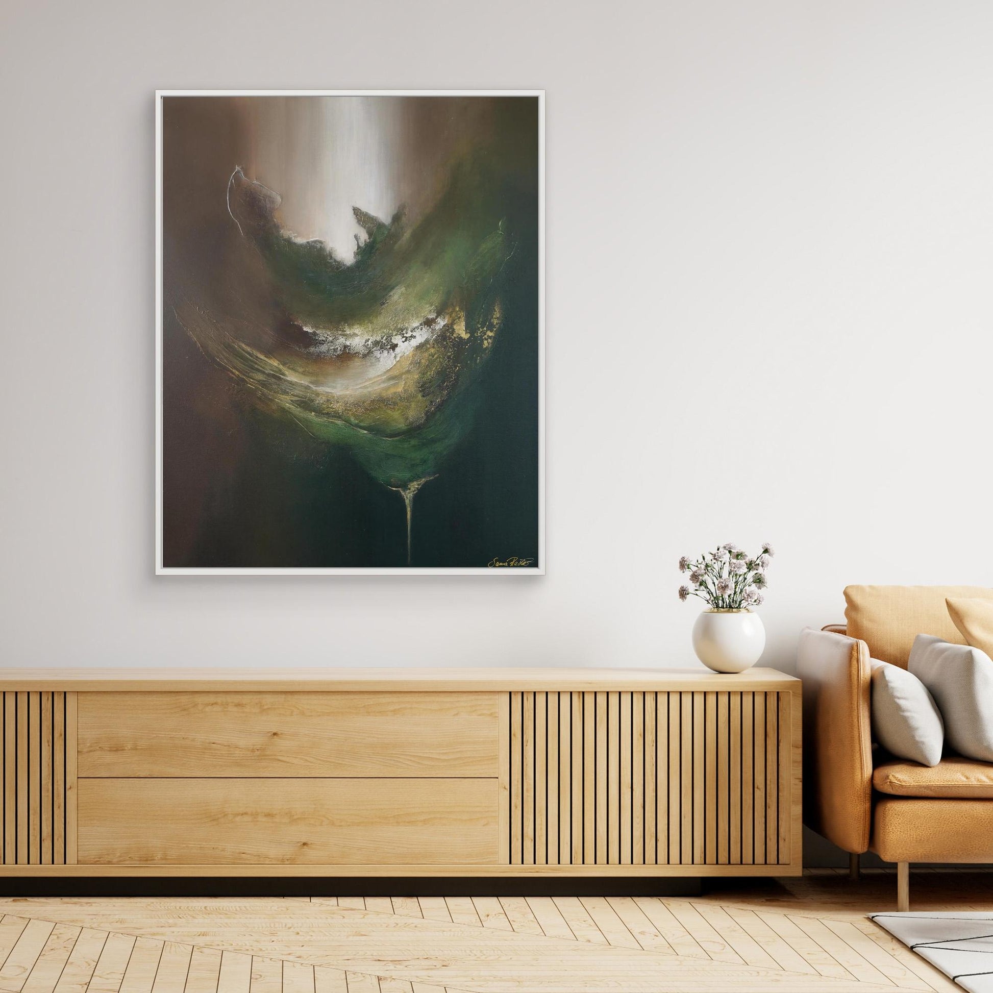 Canvas Print – Abstract Art Painting – Gaya´s nourishment – Sanna Rastas