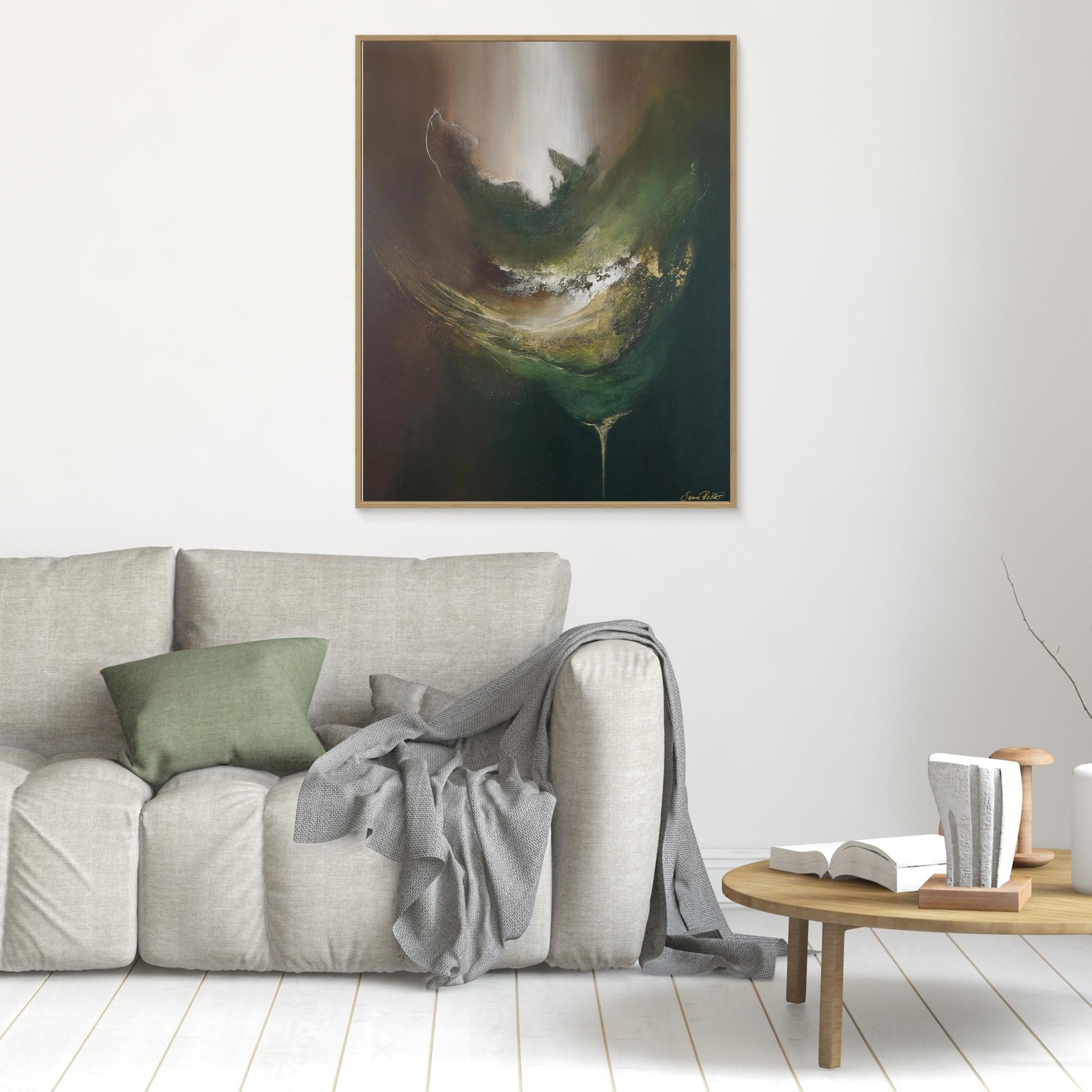Canvas Print – Abstract Art Painting – Gaya´s nourishment – Sanna Rastas