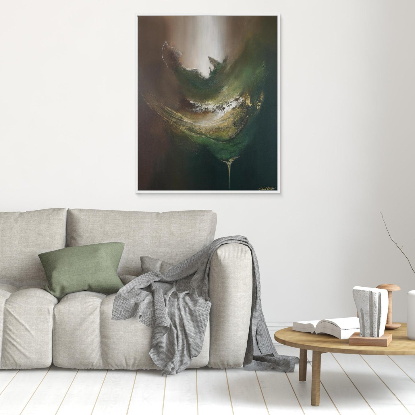 Canvas Print – Abstract Art Painting – Gaya´s nourishment – Sanna Rastas