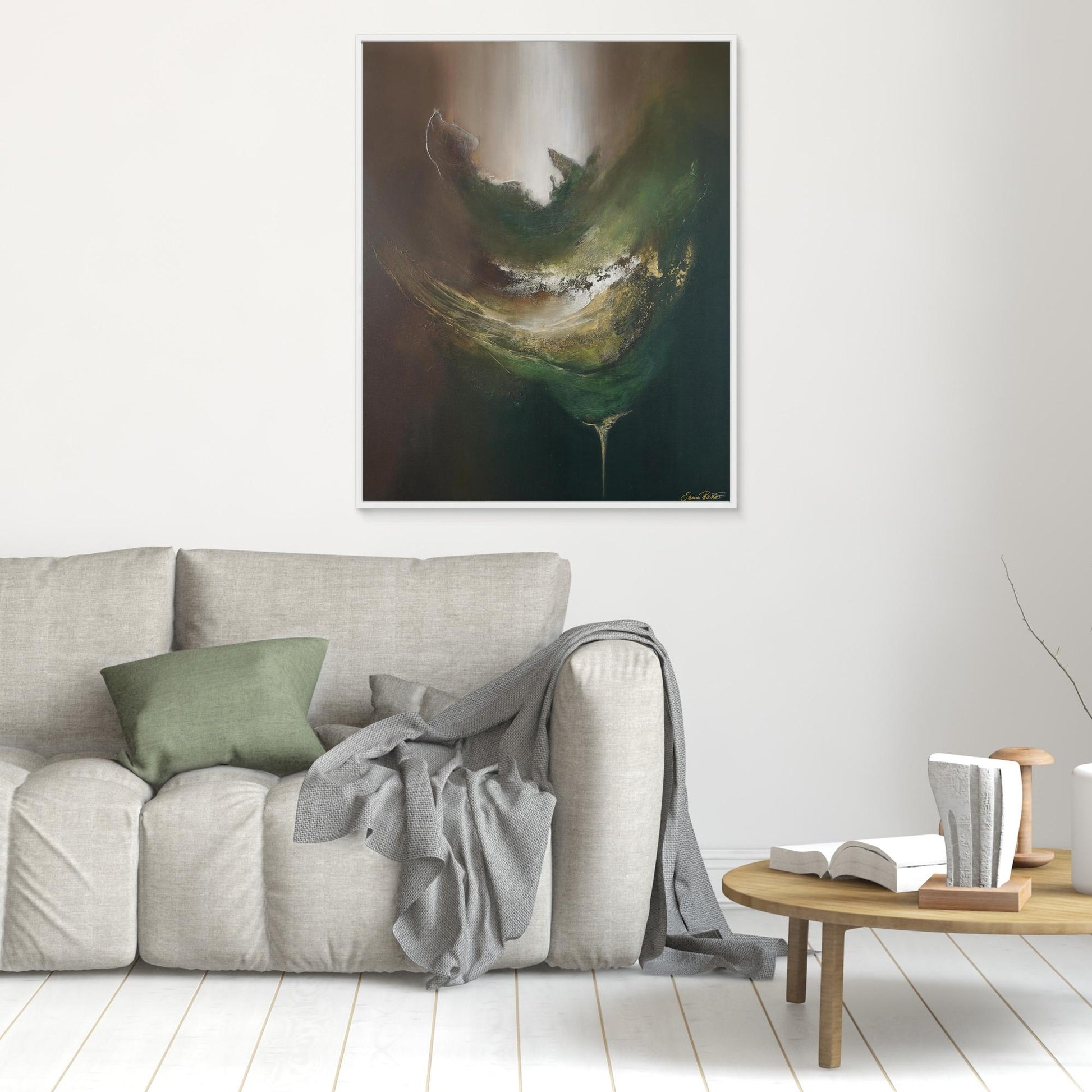 Canvas Print – Abstract Art Painting – Gaya´s nourishment – Sanna Rastas