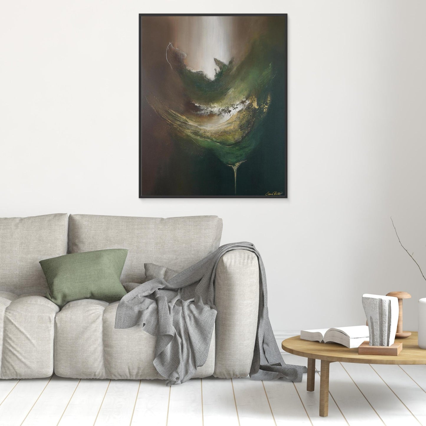 Canvas Print – Abstract Art Painting – Gaya´s nourishment – Sanna Rastas
