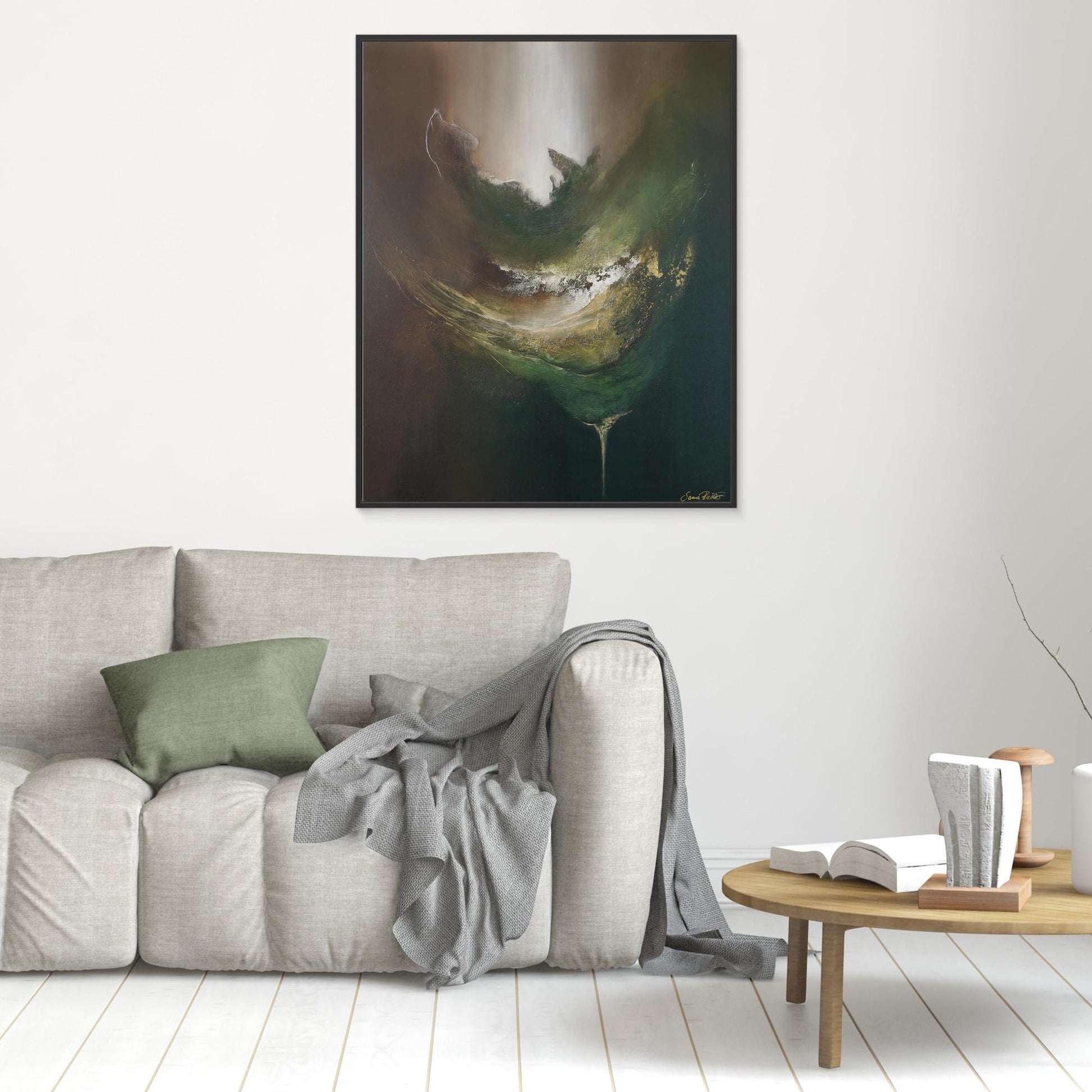 Canvas Print – Abstract Art Painting – Gaya´s nourishment – Sanna Rastas