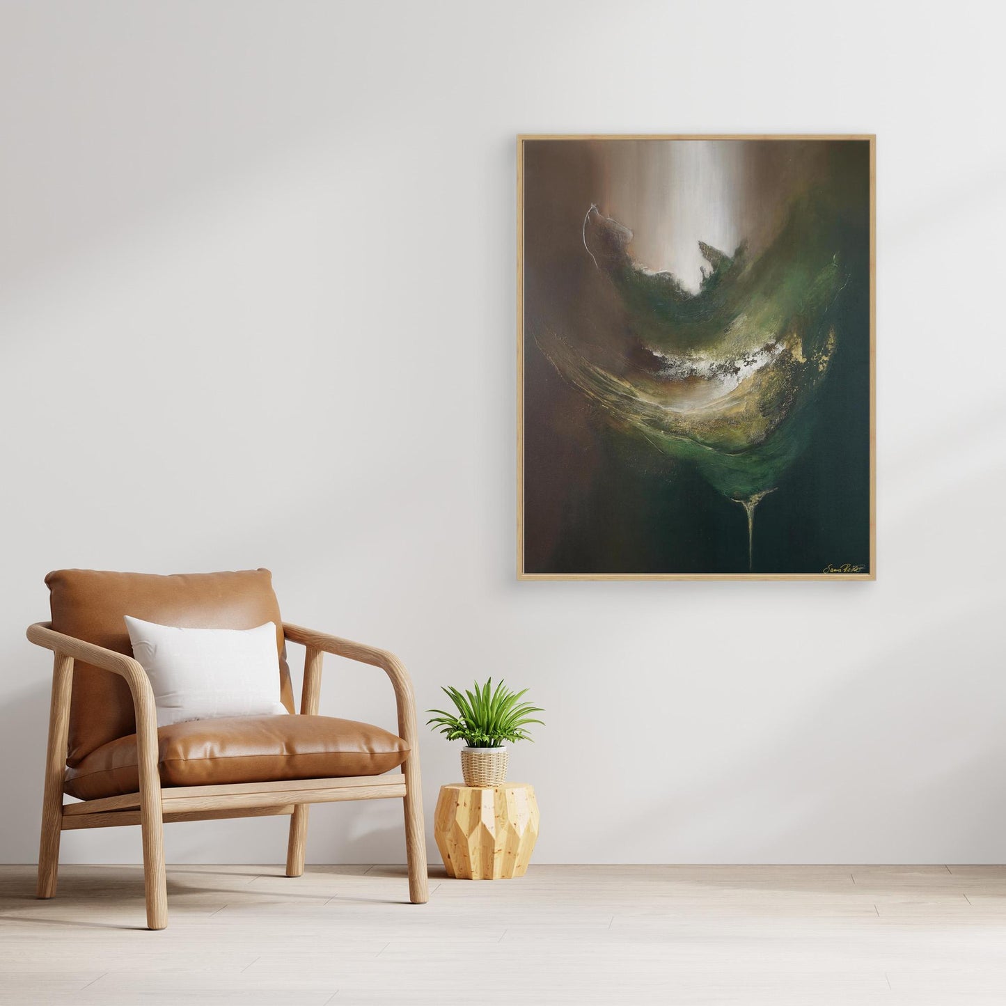 Canvas Print – Abstract Art Painting – Gaya´s nourishment – Sanna Rastas